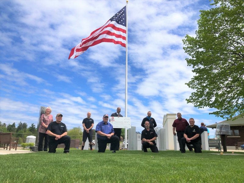 Front Row: John Moody - Marines, Lawrence Warner - Army, Patrick Kelly – Air Force, David Jeffers – Army Back Row: Cindy Stowell, John Williams – Marines, Craig Mitchell, Lee Van Bronkhorst – National Guard, Jeffrey Hall - Army