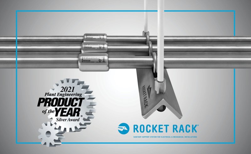 Rocket Rack wins the 2021 Plant Engineering Product of the Year Silver Award